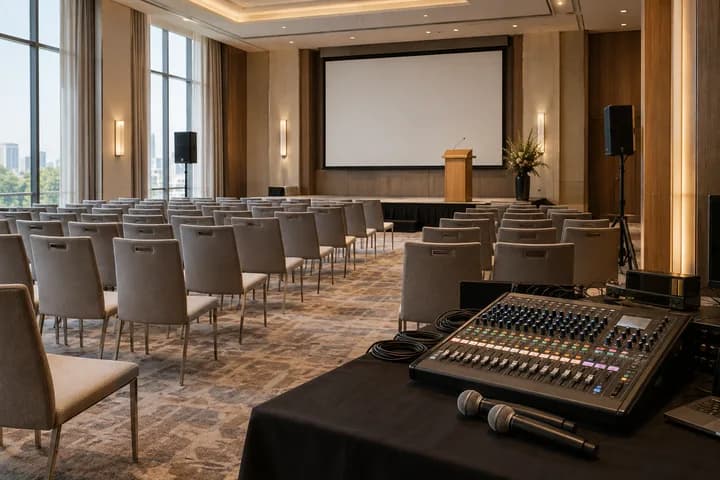 Les coulisses techniques d’une conférence